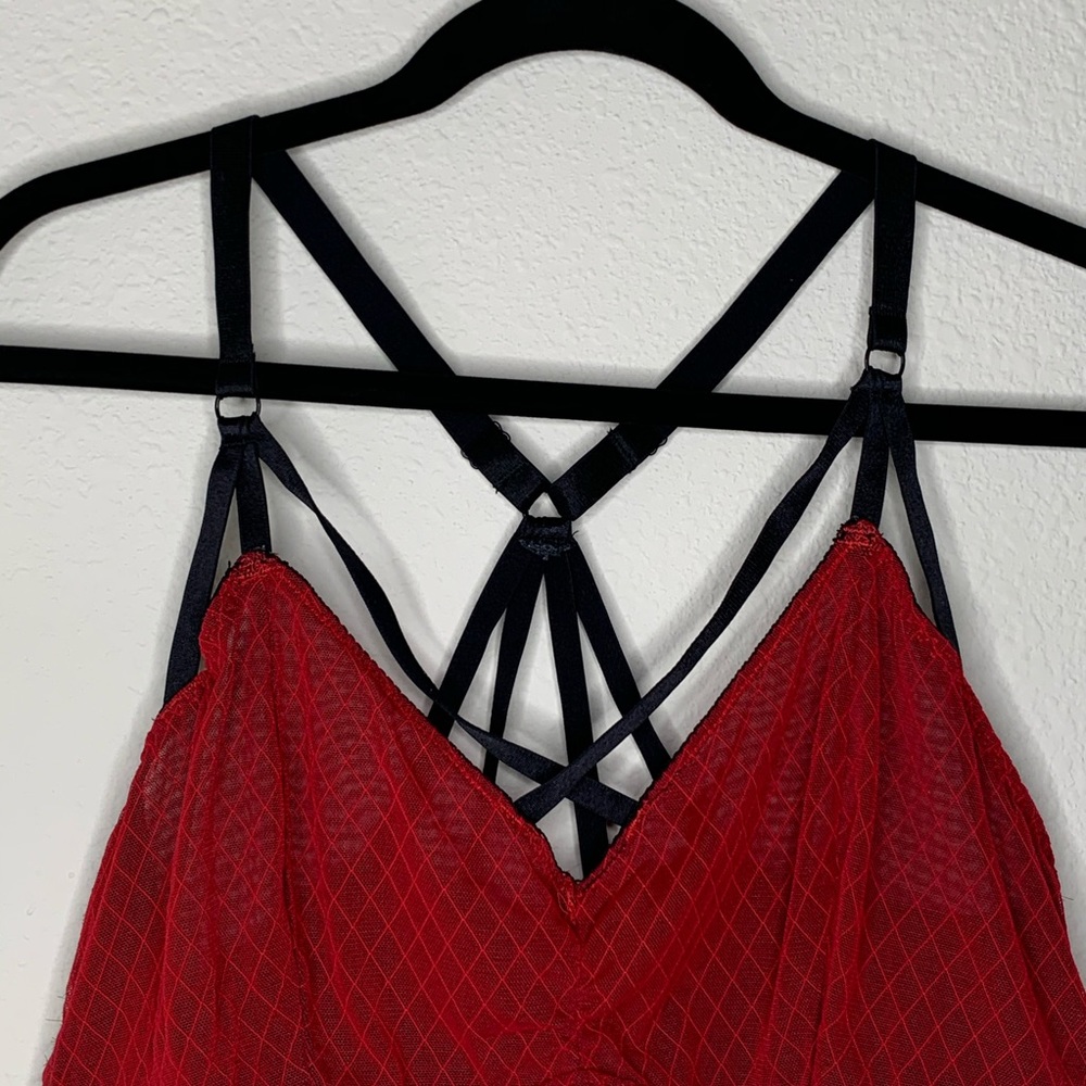 sold Torrid plus size red strappy bralette 2X - Picture 4 of 12
